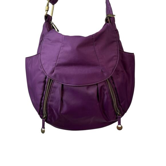 Travelon Womens Purse Purple Bag Anti Theft Crossbody - Picture 7 of 11